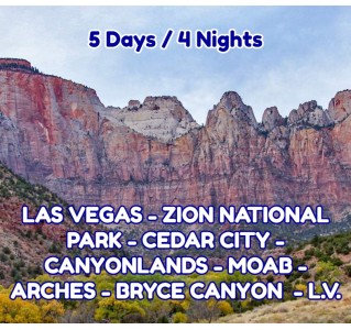 5 Day Tour - Mighty 5 Utah Tour From Las Vegas 