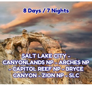 8 Day Tour - Mighty 5 Utah From Salt Lake City 