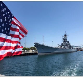 West Harbor Whale Watching + USS IOWA Battleship Museum (San Pedro)