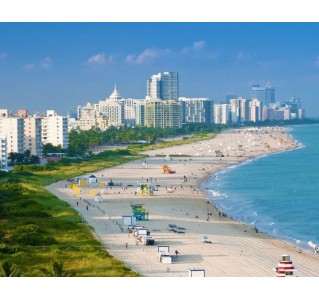 1-Day Miami Trip by Train including Open Top Bus and Islands Boat Cruise
