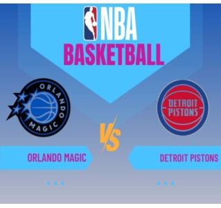Orlando Magic Vs Detroit Pistons - 6th April 2026 - 7pm
