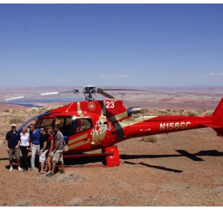 Tower Butte Landing with Horseshoe Bend