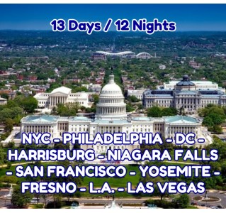 13 Day Tour - Americana East-West Coast (Departure Thursdays, Apr-Nov)