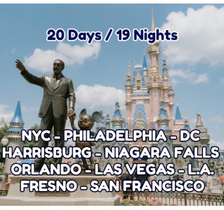 20 Day Tour - Mega USA (Departure Thursdays, Apr-Nov)