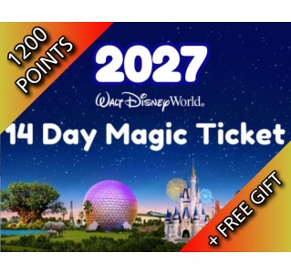 2027 Walt Disney World 14 Day Ticket + Memory Maker