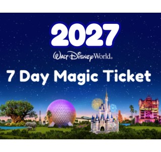 2027 Walt Disney World 7 Day Magic Ticket + Memory Maker