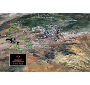 35 Mile Zion Panoramic Flight